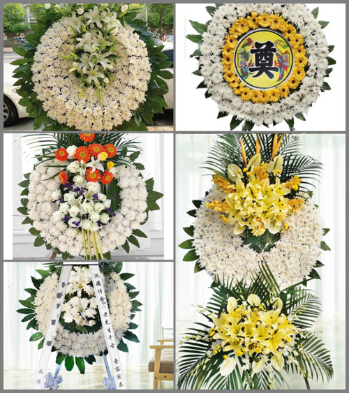 安徽六安市霍邱县新店镇北戎西村花圈速递